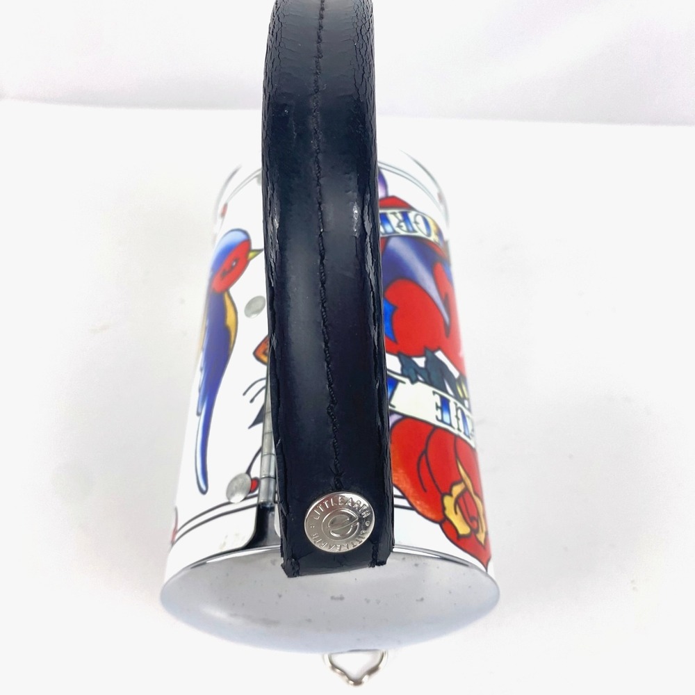 Little Earth Metal Barrel Purse True Love Forever Shoulder Bag Handbag Clutch - Picture 4 of 7